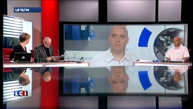 Philippe Croizon sur le plateau de LCI