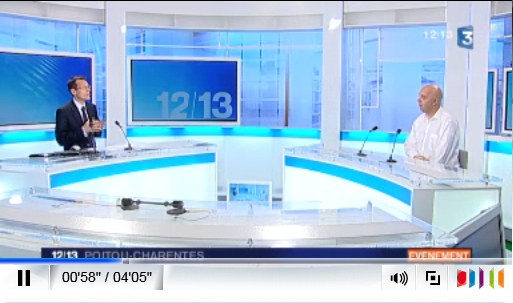 Philippe Croizon sur le plateau de France 3